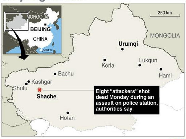  Trung Quốc tiêu diệt tám phần tử khủng bố tại Tân Cương ảnh 1
