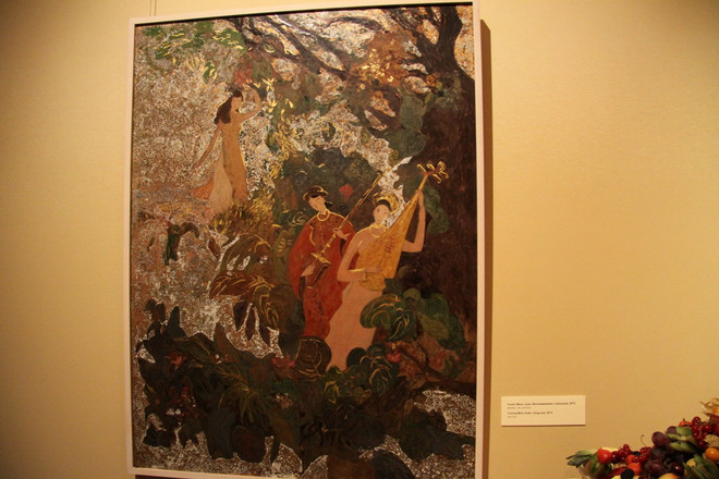 [Photo] Những bức tranh sơn mài tuyệt đẹp tại triển lãm ở Nga ảnh 2