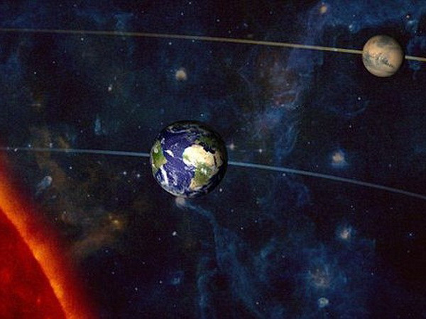 Lần đầu tiên Sao Hỏa-Trái Đất-Mặt Trời thẳng hàng ảnh 1