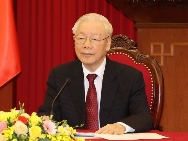 Tổng Bí thư Nguyễn Phú Trọng điện đàm cấp cao với Thủ tướng LB Đức ảnh 1