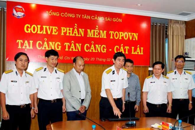 Tân Cảng Sài Gòn tiên phong ứng dụng phần mềm quản lý container TOPOVN ảnh 1