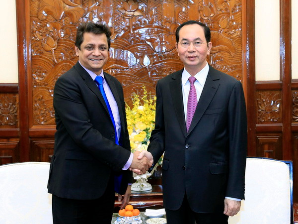 Chủ tịch nước Trần Đại Quang tiếp Tổng Giám đốc Tập đoàn Tata ảnh 1