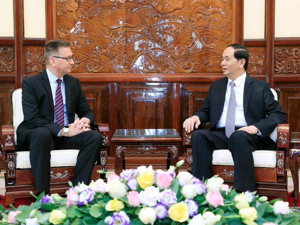 Chủ tịch nước Trần Đại Quang tiếp Đại sứ Phần Lan, Hy Lạp chào từ biệt ảnh 1