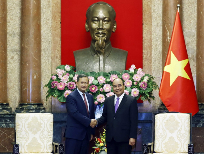 Chủ tịch nước tiếp Phó Tổng Tư lệnh kiêm Tư lệnh Lục quân Campuchia ảnh 5