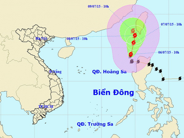 Bão số 2 gây ra gió mạnh cấp 6-7 ở khu vực Bắc Biển Đông ảnh 1