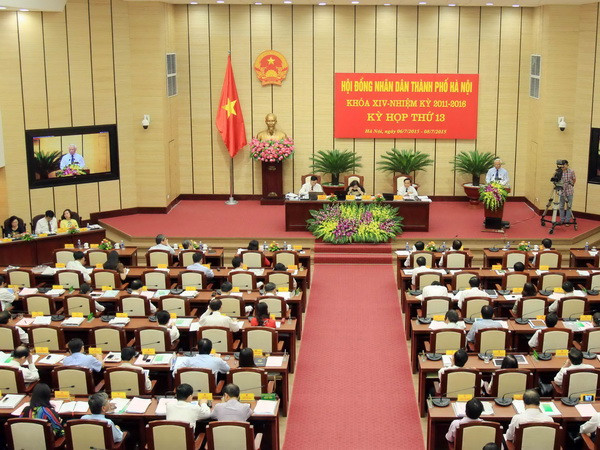 Khai mạc kỳ họp thứ 13 Hội đồng Nhân dân thành phố Hà Nội khóa XIV ảnh 1
