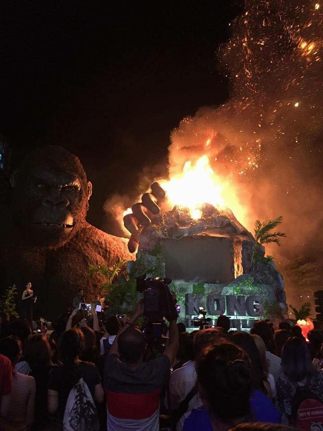 Sân khấu ra mắt phim Kong: Skull Island bị thiêu rụi trong nháy mắt ảnh 2