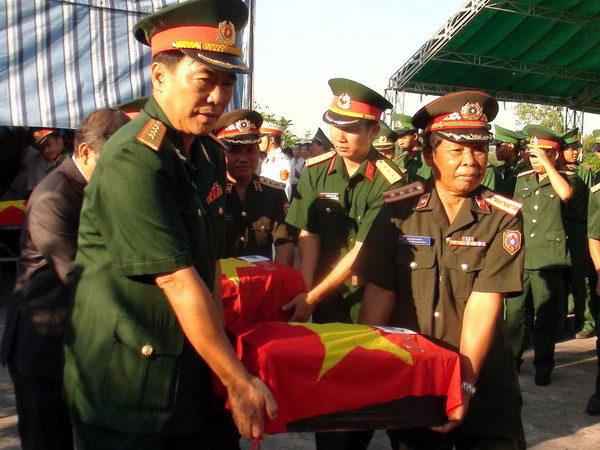 Quy tập 143 bộ hài cốt liệt sỹ hy sinh ở chiến trường Campuchia ảnh 1