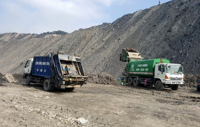 Quảng Ninh: Điều tra, làm rõ vụ đổ rác thải ở khai trường Than Núi Béo ảnh 1