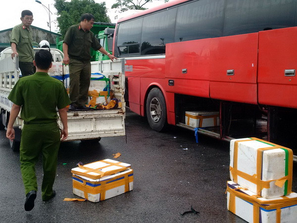 Quảng Ninh tiêu hủy gần 1 tấn cá đông lạnh bốc mùi hôi thối ảnh 1