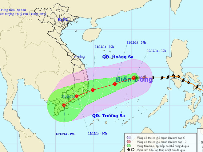 Cơn bão số 5 chỉ còn cách đảo Song Tử Tây khoảng 250km ảnh 1