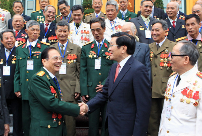 Chủ tịch nước gặp mặt Đoàn đại biểu Ban liên lạc Đoàn 95 ảnh 1