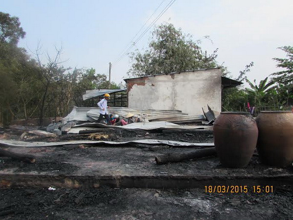 Kiên Giang: Cháy lớn thiêu rụi 3 căn nhà thuộc một gia đình ảnh 3