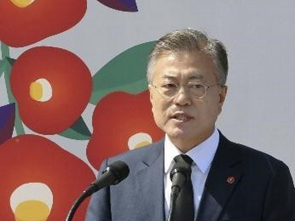 Tổng thống Hàn Quốc Moon Jae-in. (Ảnh: Kyodo/TTXVN) Tổng thống Hàn kêu gọi nỗ lực đảm bảo thành công cuộc gặp thượng đỉnh ảnh 1