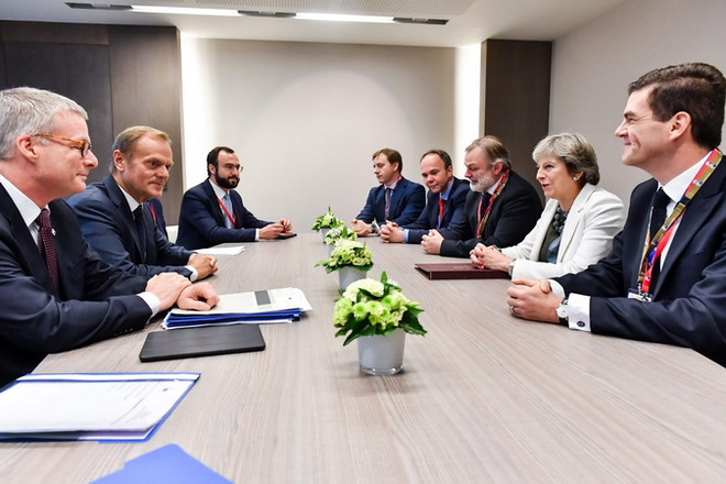 Lãnh đạo EU. (Ảnh: AFP/ TTXVN) Hội đồng châu Âu quyết định gia hạn trừng phạt Iran thêm một năm ảnh 1