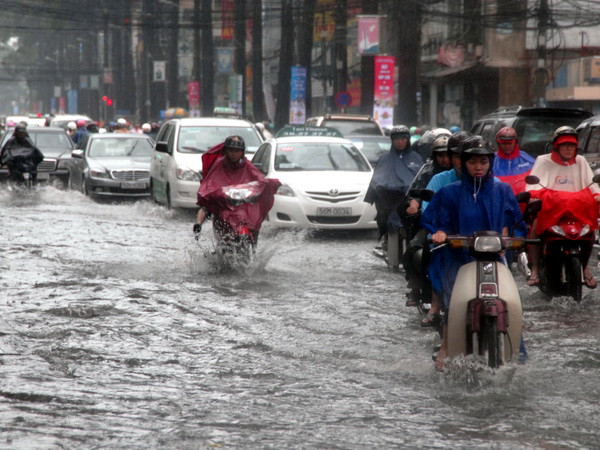 TP Hồ Chí Minh: Mưa cuối mùa, nhiều tuyến đường thành sông ảnh 1