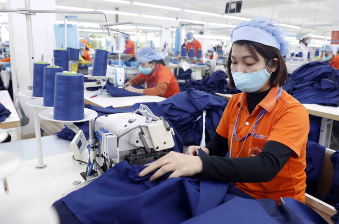 May hàng xuất khẩu. (Ảnh: Trần Việt/TTXVN) Xuất khẩu hàng hóa Việt Nam sang Australia tăng trưởng vượt bậc ảnh 1