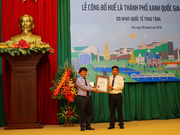 Huế - thành phố xanh quốc gia của Việt Nam trong năm 2016 ảnh 1