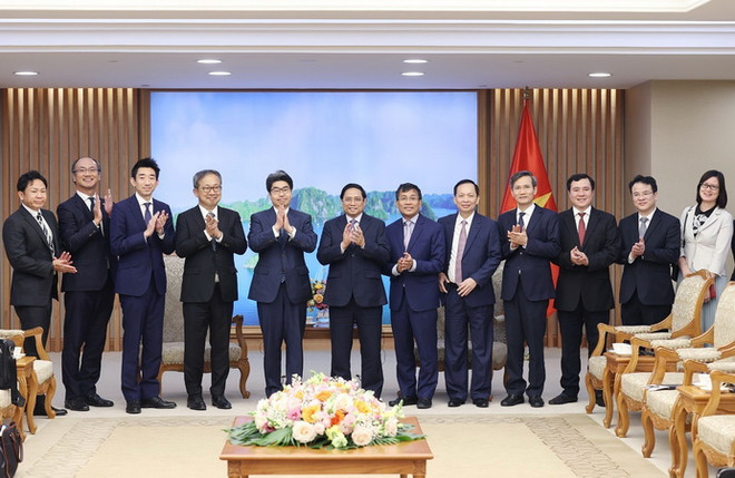 Thủ tướng Phạm Minh Chính tiếp Thống đốc JBIC Hayashi Nobumitsu ảnh 2
