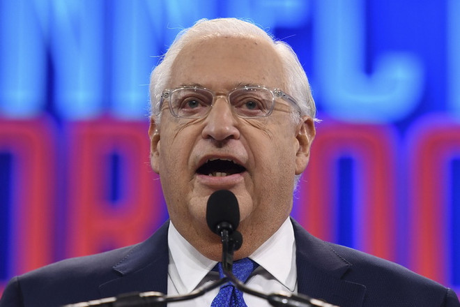 Đại sứ Mỹ tại Israel David Friedman. (Ảnh: AFP/TTXVN) Mỹ sẽ viện trợ 5 triệu USD cho Palestine sau 2 năm đóng băng ảnh 1