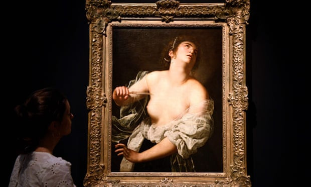Bức họa Lucretia của Artemisia Gentileschi. (Nguồn: AFP) Kỷ lục đấu giá cho tác phẩm của nữ danh họa Artemisia Gentileschi ảnh 1