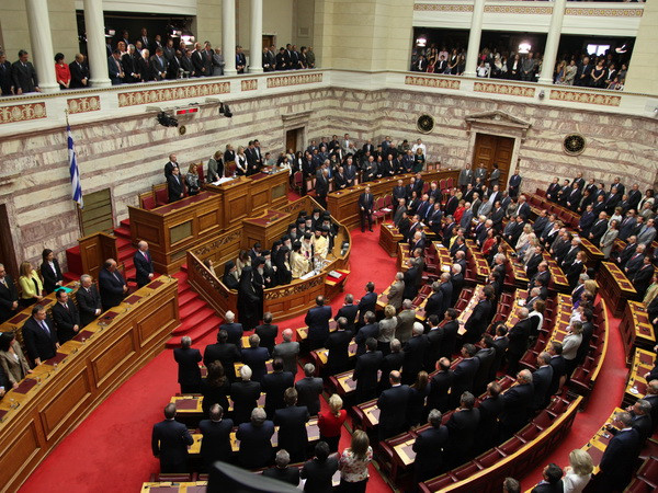 Quốc hội mới của Hy Lạp nhóm họp phiên đầu tiên sau bầu cử ảnh 1