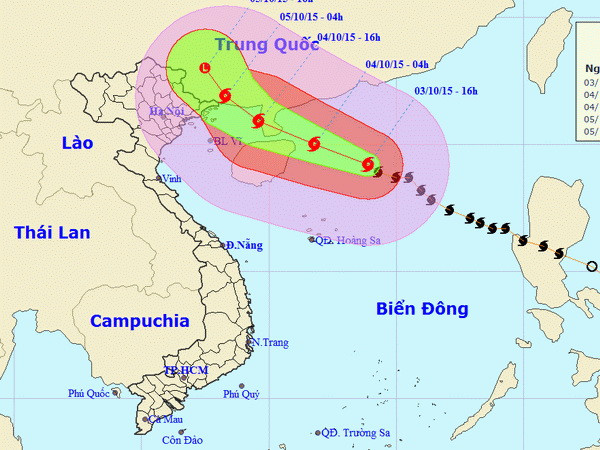 Bão số 4 bắt đầu gây biển động, mưa lớn ở Quảng Ninh từ chiều mai ảnh 1