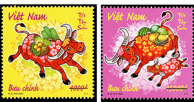 Ra mắt bộ tem Tết Tân Sửu có thiết kế đậm chất dân gian ảnh 2