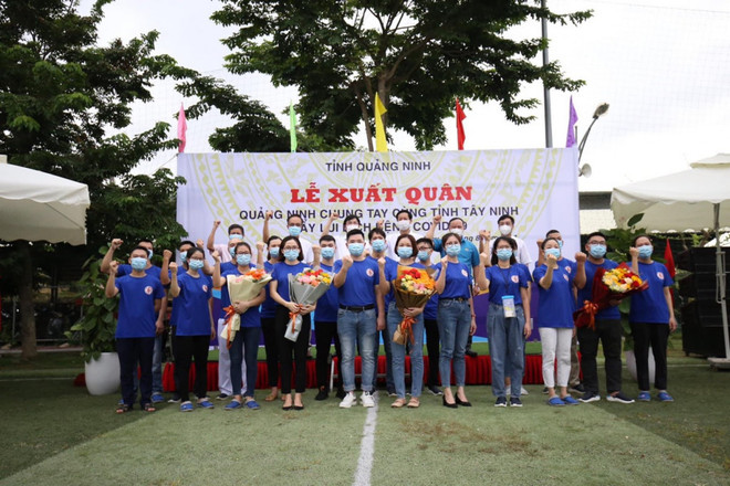 Quảng Ninh hỗ trợ nhân lực, dụng cụ y tế phòng chống dịch tại Tây Ninh ảnh 1