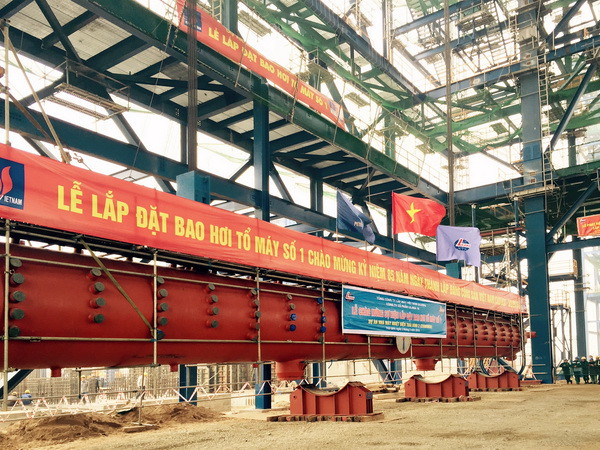 Vượt tiến độ lắp bao hơi số 1 Nhà máy nhiệt điện Thái Bình 2 ảnh 1