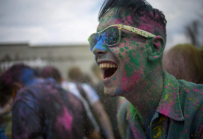 [Photo] Lễ hội sắc màu của người Hindu tại New York ảnh 3