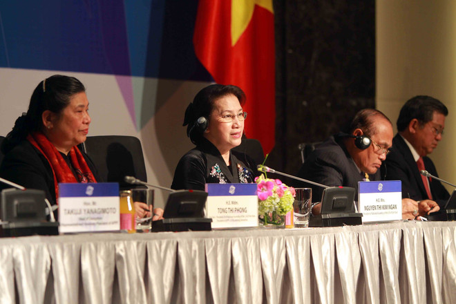 Họp báo về kết quả Hội nghị Diễn đàn Nghị viện châu Á-TBD lần thứ 26 ảnh 4