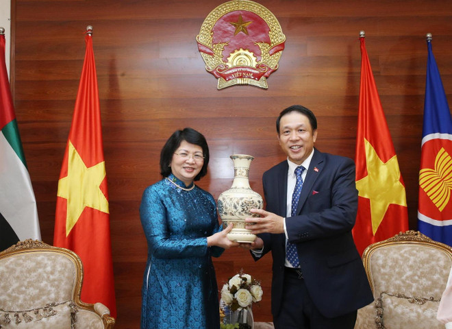 Phó Chủ tịch nước thăm Đại sứ quán Việt Nam tại UAE ảnh 2