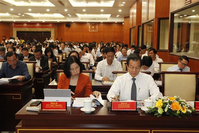Các đại biểu tham dự Hội nghị. (Ảnh: Thanh Vũ/TTXVN) Ngành tuyên giáo đổi mới phương thức hoạt động, bám sát thực tiễn ảnh 2