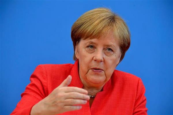 Thủ tướng Đức Angela Merkel tại cuộc họp báo mùa hè ở Berlin, Đức. (Nguồn: THX/TTXVN) Đức: Châu Âu có chung mối quan tâm với Nga và Trung Quốc về Iran ảnh 1