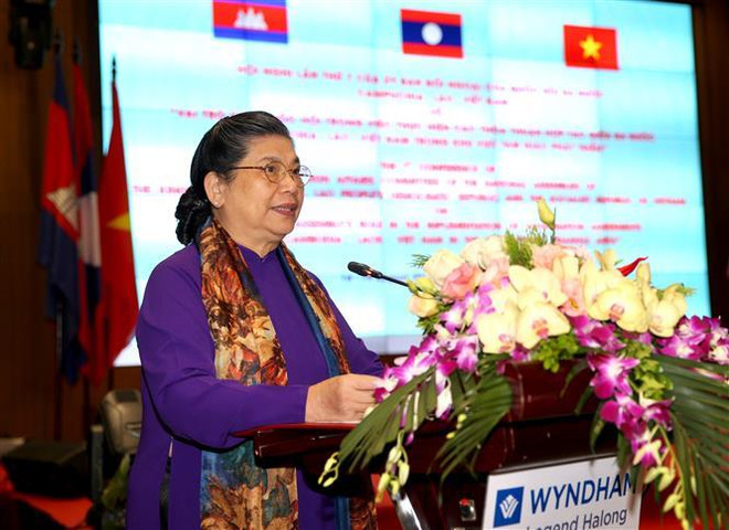 Hội nghị lần thứ 7 Ủy ban Đối ngoại Quốc hội Campuchia-Lào-Việt Nam ảnh 2