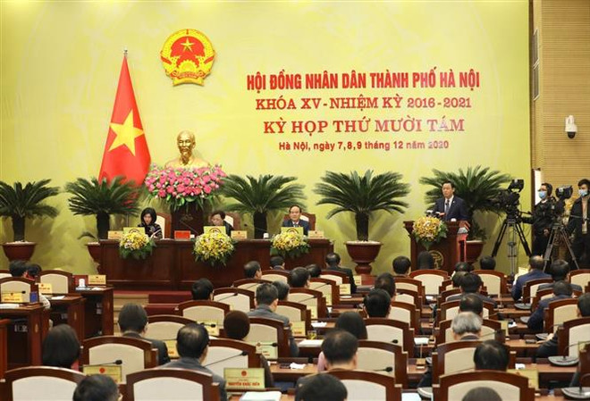 Khai mạc Kỳ họp thứ 18 Hội đồng Nhân dân thành phố Hà Nội khóa XV ảnh 1
