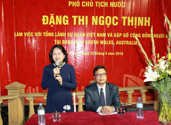 Phó Chủ tịch nước thăm Tổng lãnh sự quán và gặp gỡ kiều bào tại Sydney ảnh 1