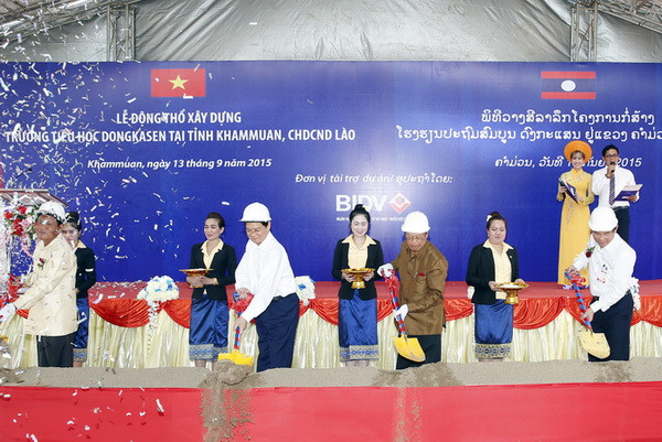 Khởi công xây dựng trường học tại Lào do Việt Nam tài trợ ảnh 1