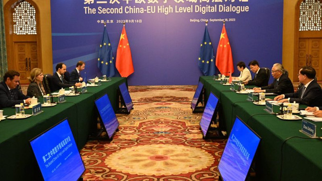 Trung Quốc-EU tiến hành đối thoại cấp cao về hợp tác kỹ thuật số ảnh 1