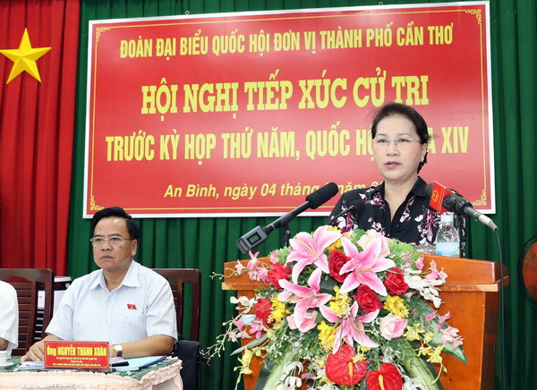 Cần Thơ: Chủ tịch Quốc hội tiếp xúc cử tri tại quận Ninh Kiều ảnh 1