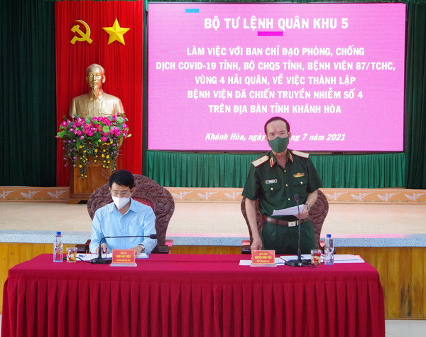 Khánh Hòa chuẩn bị đưa Bệnh viện dã chiến số 4 vào hoạt động ảnh 1