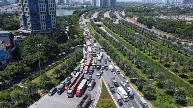 Hà Nội thông báo phân luồng giao thông qua Đại lộ Thăng Long ảnh 1