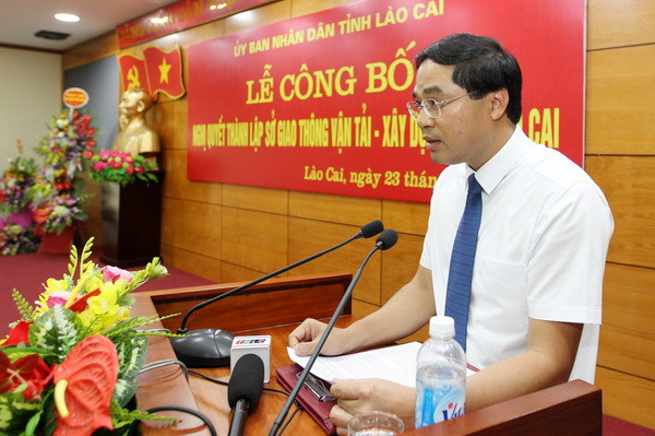 Lào Cai công bố thành lập Sở Giao thông Vận tải và Xây dựng ảnh 2