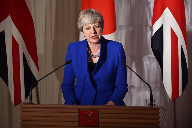 Thủ tướng Anh Theresa May. (Ảnh: AFP/TTXVN) Nghị sỹ đảng cầm quyền Anh cảnh báo phản đối dự luật Brexit ảnh 1