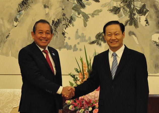 Phó Thủ tướng Trương Hòa Bình tiếp Bí thư Khu ủy Quảng Tây ảnh 1