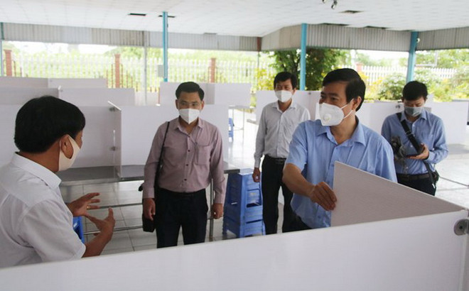 Đồng Tháp dừng hoạt động một doanh nghiệp do không đảm bảo phòng dịch ảnh 1