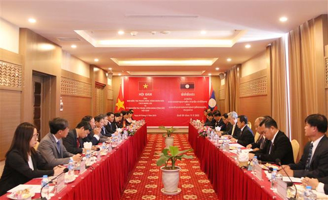 Chủ nhiệm Ủy ban Kiểm tra Trung ương Trần Cẩm Tú làm việc tại Lào ảnh 3