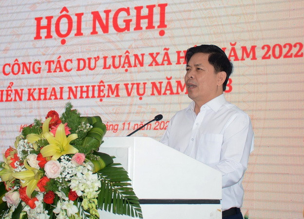 Hội nghị tổng kết, tập huấn nghiệp vụ công tác dư luận xã hội năm 2022 ảnh 1