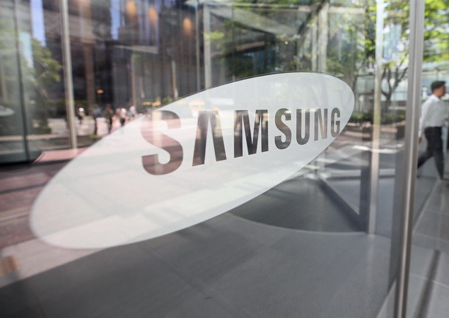 Biểu tượng Samsung. (Ảnh: Yonhap/TTXVN) Samsung Electronics dàn xếp vụ kiện máy giặt bị bung nắp tại Mỹ ảnh 1